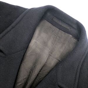 Joseph Klein Mens Italian Cashmere Wool Overcoat Size 46R Classic Black Topcoat